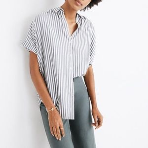 Madewell Central Shirt in Ballard Stripe Sz Small